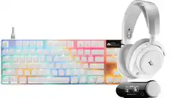 Coolblue SteelSeries Arctis Nova Pro Omni Wit + Apex Pro TKL Gen 3 Qwerty Wit aanbieding