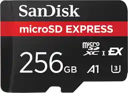 Coolblue SanDisk MicroSD Express Card 256GB 650MB/s aanbieding