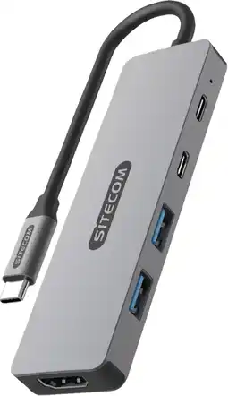 Coolblue Sitecom 5 in 1 USB-C PD Multiport Adapter aanbieding