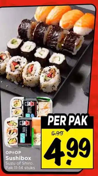 Vomar Voordeelmarkt Sushibox aanbieding