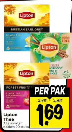 Vomar Voordeelmarkt Alle Lipton Thee aanbieding