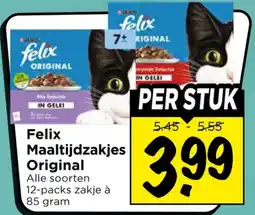 Vomar Voordeelmarkt Felix Maaltijd zakjes Original aanbieding