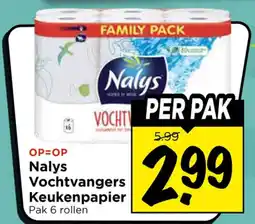 Vomar Voordeelmarkt Nalys Vochtvangers Keukenpapier aanbieding