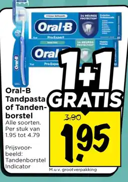 Vomar Voordeelmarkt Alle Oral-B Tandpasta of Tandenborstel aanbieding