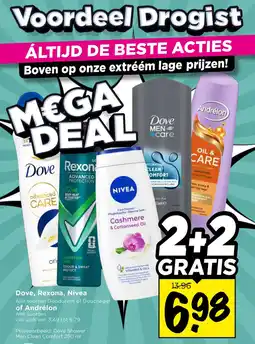 Vomar Voordeelmarkt Alle Dove, Rexona, Nivea of Andrélon aanbieding