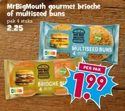 Boon`s Markt MrBigMouth gourmet brioche of multiseed buns aanbieding