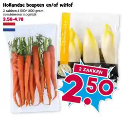 Boon`s Markt Hollandse bospeen en of witlof aanbieding