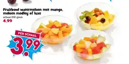 Boon`s Markt fruitbowl watermeloen met mango meloen medley of luxe aanbieding