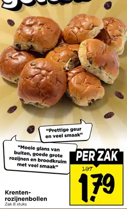 Vomar Voordeelmarkt Krenten-rozijnenbollen aanbieding