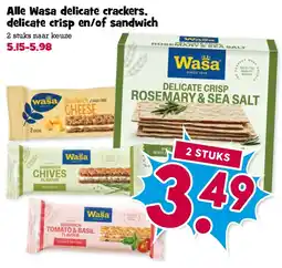 Boon`s Markt Wasa delicate crackers aanbieding