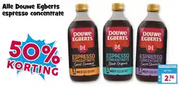 Boon`s Markt Douce Egberts espresso concentrate aanbieding