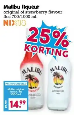 Boon`s Markt Malibu liqueur aanbieding