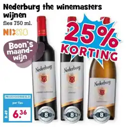 Boon`s Markt Nederburg the winemasters wijnen aanbieding