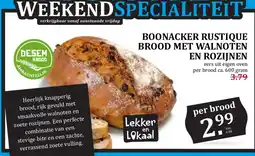 Boon`s Markt Boonacker rustique brood met walnoten en rozijnen aanbieding