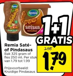 Vomar Voordeelmarkt Remia Saté- of Pindasaus aanbieding