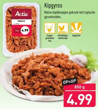 ALDI Kipgyros 850g aanbieding