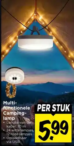 Vomar Voordeelmarkt Multi-functionele Camping-lamp aanbieding