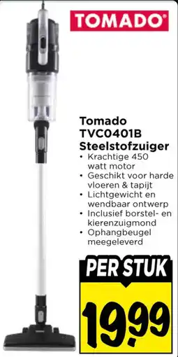 Vomar Voordeelmarkt Tomado Steelstofzuiger aanbieding