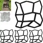 Bol.com 4x tuinpad mal - beton gietvorm - tuintegel mal - sierbestrating - cement aanbieding
