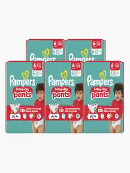 Flink Pampers Baby dry pants luierbroekjes maat 6 20st 5x aanbieding
