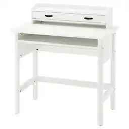 IKEA Brytning Bureau met opbouwdeel, wit, 85x53 cm aanbieding