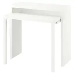 IKEA LÄngdhopp Uittrekbaar bureau, wit, 90x39/71 cm aanbieding