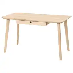IKEA Lisabo Bureau, essenfineer, 128x65 cm aanbieding