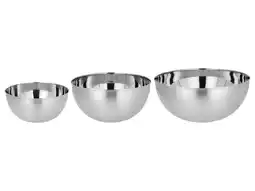 Lidl SILVERCREST RVS schalen, 3-delig aanbieding