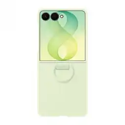 MediaMarkt Samsung Silicone Ring Magnet Telefoonhoesje Voor Samsung Z Flip8 Groen aanbieding