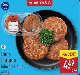 ALDI Hamburgers aanbieding