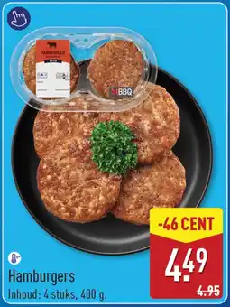 ALDI Hamburgers aanbieding