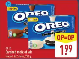 ALDI OREO Enrobed melk of wit aanbieding