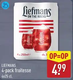 ALDI LIEFMANS 4-pack fruitesse aanbieding