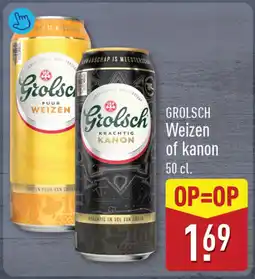 ALDI GROLSCH Weizen of kanon aanbieding