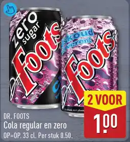 ALDI DR. FOOTS Cola regular en zero aanbieding