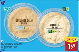 ALDI Borrelsalade ei-truffel of gerookte zalm aanbieding