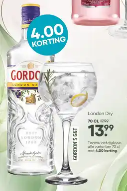 Mitra Gordon's London Dry aanbieding