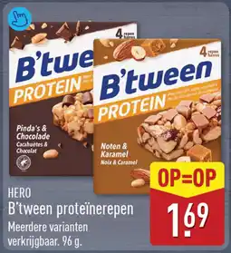 ALDI HERO B'tween proteïnerepen aanbieding