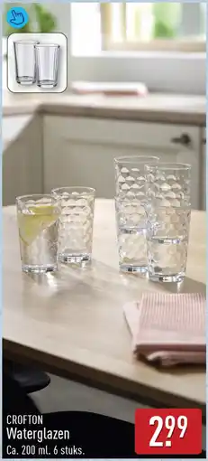 ALDI CROFTON Waterglazen aanbieding