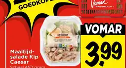 Vomar Voordeelmarkt Maaltijd- salade Kip Caesar aanbieding