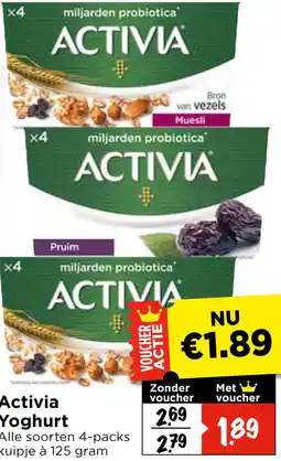 Vomar Voordeelmarkt Activia Yoghurt aanbieding