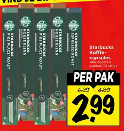 Vomar Voordeelmarkt Starbucks Koffie- capsules aanbieding