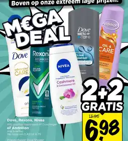 Vomar Voordeelmarkt Dove, Rexona, Nivea of Andrélon aanbieding