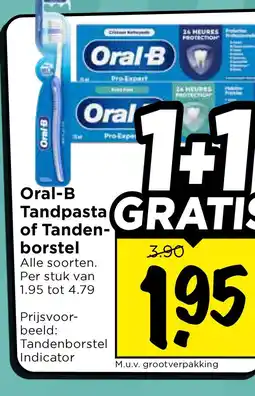 Vomar Voordeelmarkt Oral-B Tandpasta of Tanden- borstel aanbieding