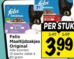 Vomar Voordeelmarkt Felix Maaltijdzakjes Original aanbieding