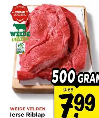 Vomar Voordeelmarkt WEIDE VELDEN lerse Riblap aanbieding