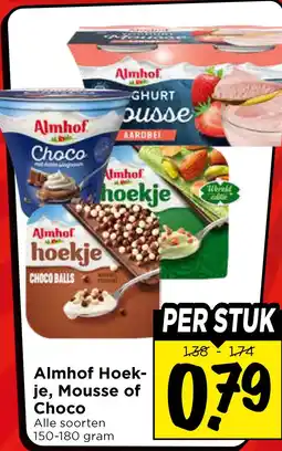 Vomar Voordeelmarkt Almhof Hoek- je, Mousse of Choco aanbieding