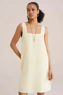 Wehkamp WE Fashion zomerjurk lichtgeel aanbieding