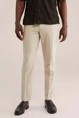 Wehkamp WE Fashion slim broek beige aanbieding