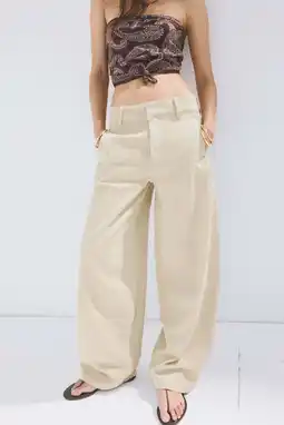 Wehkamp Mango barrel jeans - beige aanbieding
